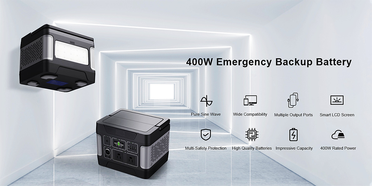 400W акумулатор на енергия авариен слънчев генератор за зареждане